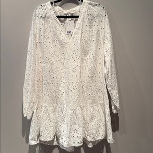 H&M White Eyelet Dress